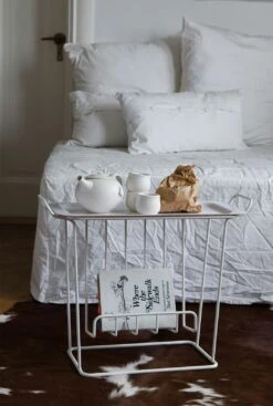 Maze Minnie Mae Paper Tray Table, White -Maze Furni Shop maze minnie mae paper tray table 7