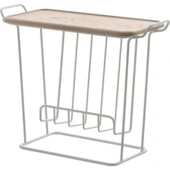 Maze Minnie Mae Wood Sideboard, White / Ash