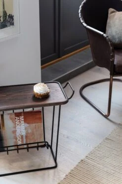 Maze Minnie Mae Wood Side Table, Black / Dark Stained Ash -Maze Furni Shop maze minnie mae wood sideboard 6