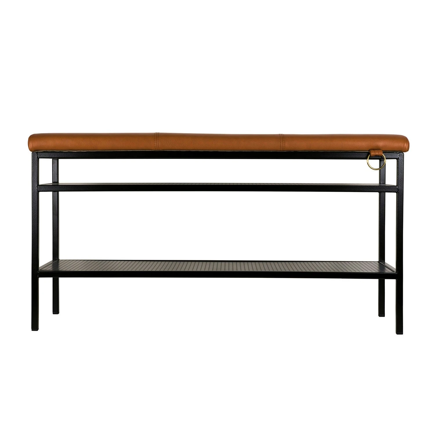 Maze Nancy Bench, Black/Cognac 1 Maze Nancy Bench, Black/Cognac