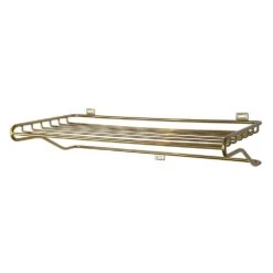 Maze Shoe Shelf, Brass
