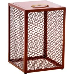 Maze The Cube Side Table, Rust