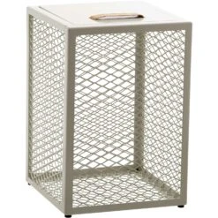 Maze The Cube Side Table, Eggshell