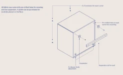 MONTANA Mini 1005 Shelf With One Drawer, Monarch -Maze Furni Shop montana mini shelf one drawer 1005 1