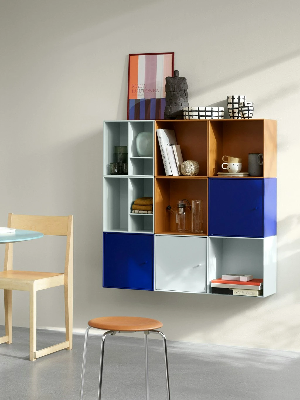 MONTANA Mini 1102 Shelf With Compartments, Mushroom 2 MONTANA Mini 1102 Shelf With Compartments, Mushroom - Image 2