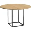 New Works Florence Dining Table 120 Cm, Natural Oak / Black