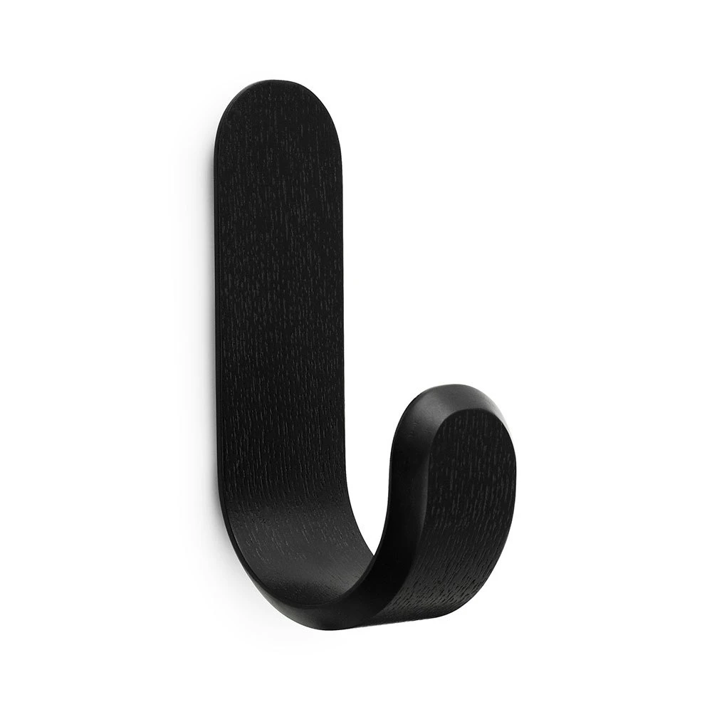 Normann Copenhagen Curve Hook 17,7x5,3 Cm, Black 1 Normann Copenhagen Curve Hook 17,7x5,3 Cm, Black