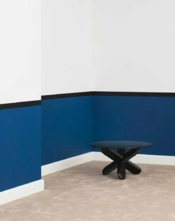 Normann Copenhagen Ding Table, Clear Glass/Oak -Maze Furni Shop normann copenhagen ding table 0