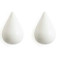 Normann Copenhagen Drop It Hanger, White, Large, 2 Pcs.
