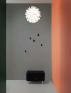 Normann Copenhagen Drop It Hanger, White, Large, 2 Pcs. -Maze Furni Shop normann copenhagen dropit hanger large 2 pcs 3