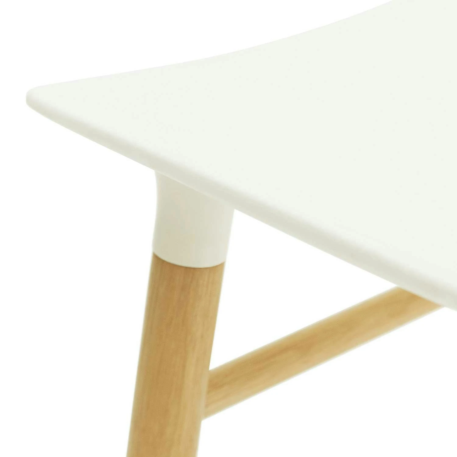 Normann Copenhagen Form Bar Stool Oak Base, 75cm, White 2 Normann Copenhagen Form Bar Stool Oak Base, 75cm, White - Image 2