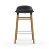 Normann Copenhagen Form Bar Stool Oak Base, 65cm, Black