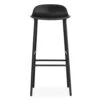 Normann Copenhagen Form Bar Stool Steel Base, 75cm, Black