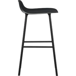 Normann Copenhagen Form Bar Stool Steel Base, 65cm, Black -Maze Furni Shop normann copenhagen form bar stool steel base 21