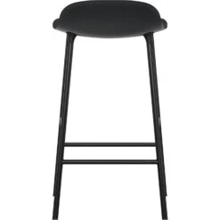 Normann Copenhagen Form Bar Stool Steel Base, 65cm, Black -Maze Furni Shop normann copenhagen form bar stool steel base 22