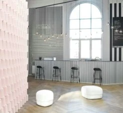 Normann Copenhagen Form Bar Stool Steel Base, 65cm, Black -Maze Furni Shop normann copenhagen form bar stool steel base 24