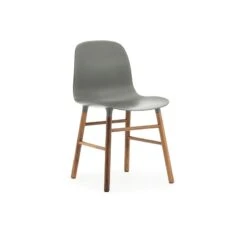 Normann Copenhagen Form Chair Walnut Frame, Grey -Maze Furni Shop normann copenhagen form chair walnut frame 4