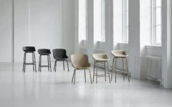 Normann Copenhagen Hyg Bar Stool Steel, Black -Maze Furni Shop normann copenhagen hyg bar stool steel 1