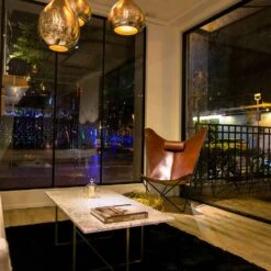 OX Denmarq Ninety Coffee Table 120x60x40 Cm, Brass Base, White Marble -Maze Furni Shop ox denmarq ninety coffee table 120 cm brass base 3