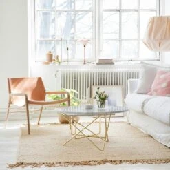 OX Denmarq O Coffee Table Ø80 Cm, Brass Frame/Green Marble 6 OX Denmarq O Coffee Table Ø80 Cm, Brass Frame/Green Marble -Maze Furni Shop ox denmarq o coffee table 80 cm brass frame marble 2