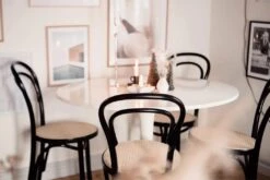 No 14 Café Chair, Black/Rattan Seat -Maze Furni Shop paged no 14 cafe chair black 9