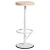 Orbit Bar Stool 84 Cm, White / Light Brown