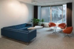 Swedese Flower Table 66 Cm, Oak/White -Maze Furni Shop swedese flower table 90 cm 11