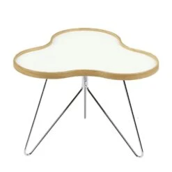 Swedese Flower Table 66 Cm, Oak/White