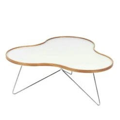 Swedese Flower Table 90 Cm, Oak/White