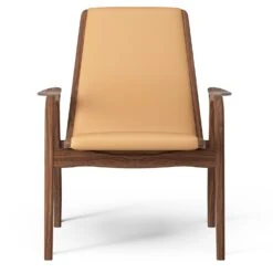 Swedese Laminett Armchair, Oiled Walnut / Natural Leather
