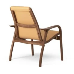 Swedese Laminett Armchair, Oiled Walnut / Natural Leather -Maze Furni Shop swedese laminett armchair oiled walnut 3