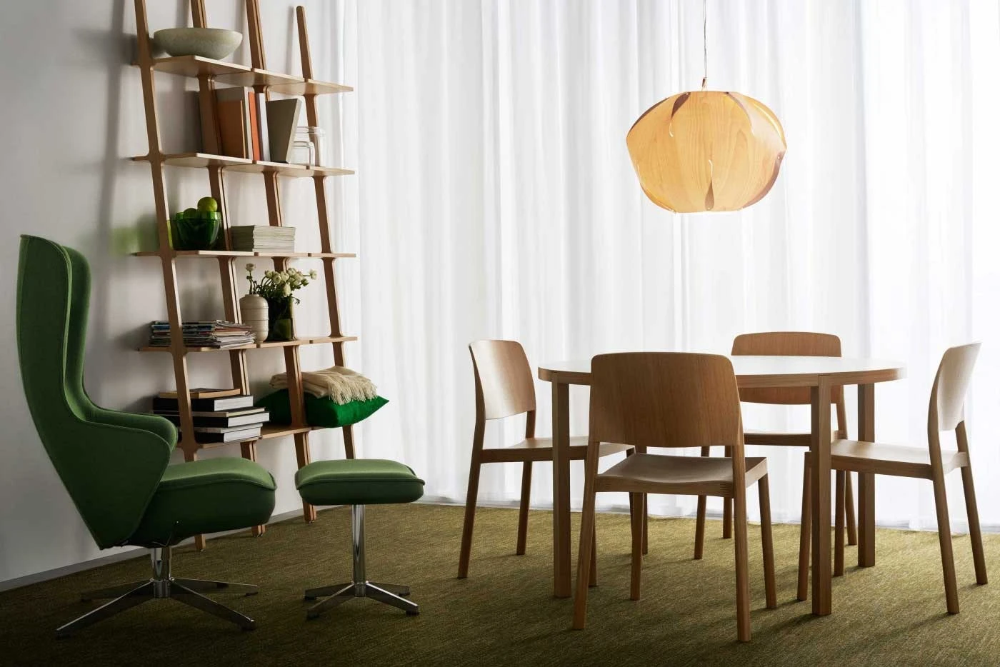 Swedese Libri Shelf 227 Cm, White Stained Ash 5 Swedese Libri Shelf 227 Cm, White Stained Ash - Image 5