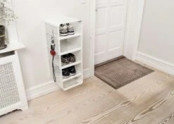 Shoe Rack 25x35x77 Cm, White -Maze Furni Shop tica copenhagen shoe rack white 5