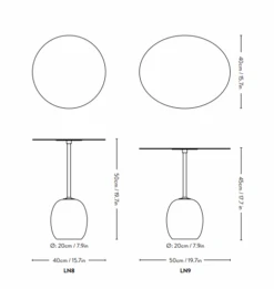 &Tradition Lato LN9 Table Oval, Lacquered Walnut / Emparador Marble -Maze Furni Shop tradition lato ln9 oval table 27 1