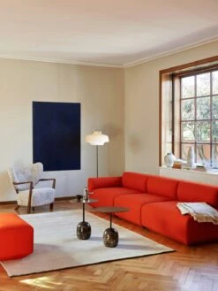 &Tradition Lato LN9 Table Oval, Lacquered Walnut / Emparador Marble -Maze Furni Shop tradition lato ln9 table oval 0