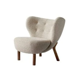 &Tradition Lilla Petra Lounge Chair Vb1, Walnut / Karakorum