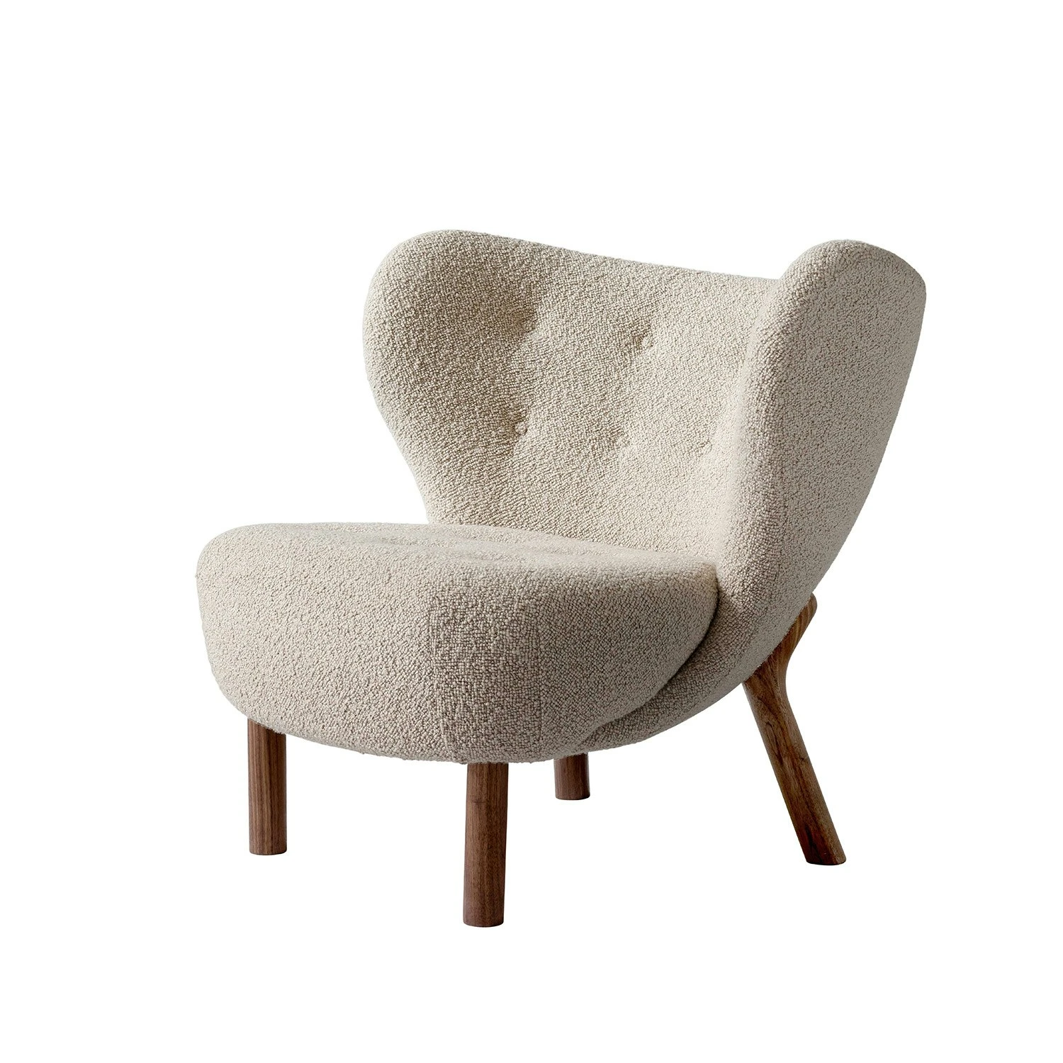 &Tradition Lilla Petra Lounge Chair Vb1, Walnut / Karakorum 1 &Tradition Lilla Petra Lounge Chair Vb1, Walnut / Karakorum