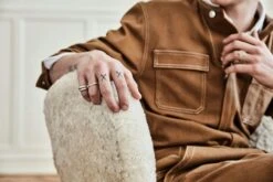 &Tradition Lilla Petra Lounge Chair Vb1, White Oiled Oak / Sheepskin Moonlight -Maze Furni Shop tradition little petra lounge chair vb1 white oiled oak 6