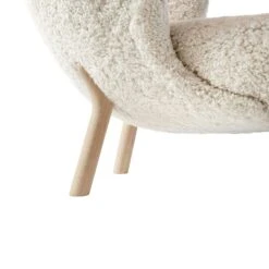 &Tradition Lilla Petra Lounge Chair Vb1, White Oiled Oak / Sheepskin Moonlight -Maze Furni Shop tradition little petra lounge chair vb1 white oiled oak 9