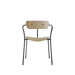 &Tradition Pavilion Av2 Chair, Lacquered Walnut -Maze Furni Shop tradition pavilion av2 chair 1 1