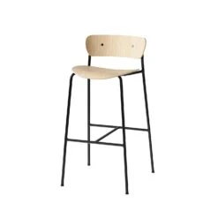 &Tradition Pavilion Av7 Bar Stool, Lacquered Oak