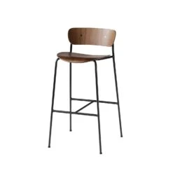 &Tradition Pavilion Av9 Bar Stool, Lacquered Walnut