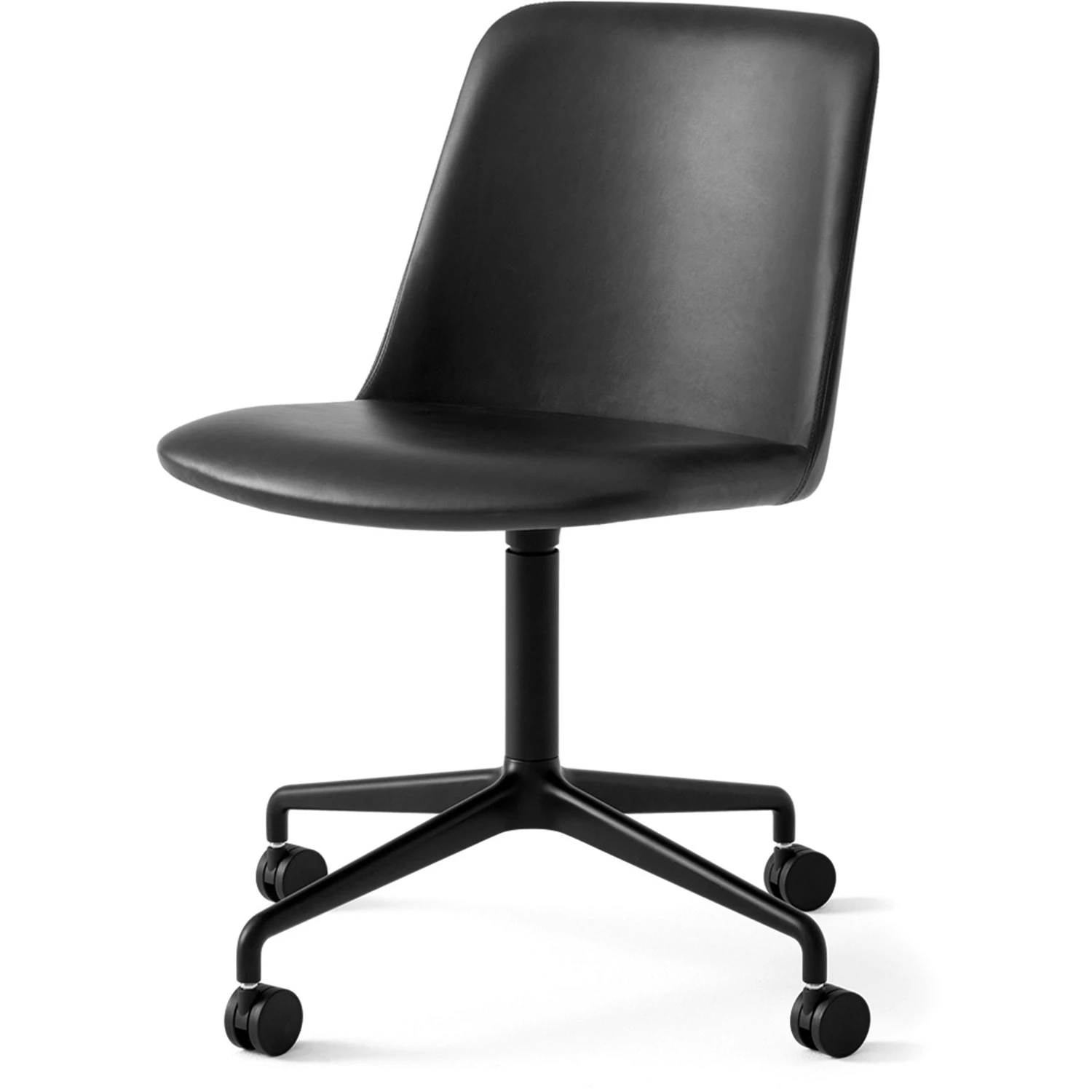 &Tradition Rely Chair HW23 Swivel, Black / Silk 0842 1 &Tradition Rely Chair HW23 Swivel, Black / Silk 0842