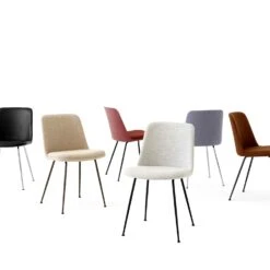 &Tradition Rely Chair HW9, Bronzed / Silk 0250 Cognac -Maze Furni Shop tradition rely chair hw9 bronzed 1