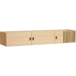 Woud ARRAY Sideboard Low / Wall 150 Cm, White Pigmented Oak