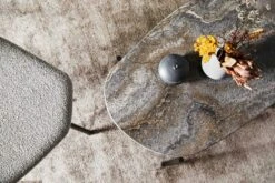 Woud LA TERRA Coffee Table Travertine Grey, L: 95 Cm -Maze Furni Shop woud la terra table travertine grey 3