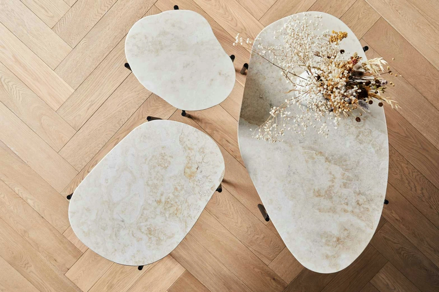 Woud LA TERRA Side Table Travertine Ivory, L: 57,2 Cm 3 Woud LA TERRA Side Table Travertine Ivory, L: 57,2 Cm - Image 3