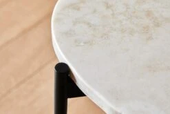 Woud LA TERRA Side Table Travertine Ivory, L: 57,2 Cm 9 Woud LA TERRA Side Table Travertine Ivory, L: 57,2 Cm -Maze Furni Shop woud la terra table travertine ivory 3 1