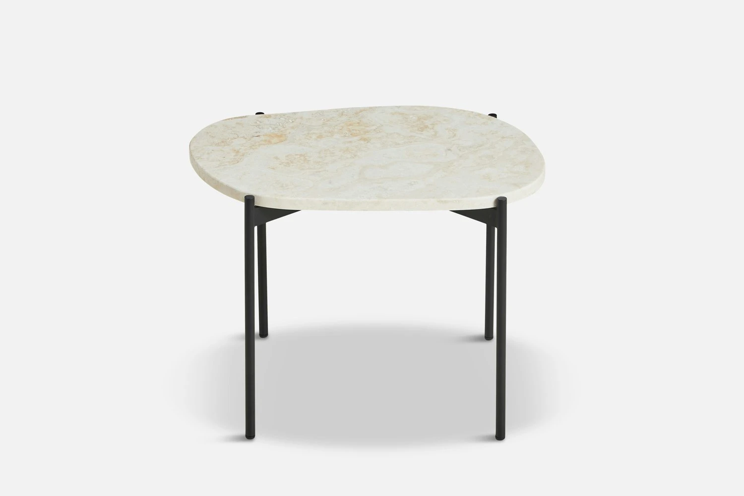 Woud LA TERRA Side Table Travertine Ivory, L: 57,2 Cm 2 Woud LA TERRA Side Table Travertine Ivory, L: 57,2 Cm - Image 2