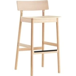 Woud Pause Barstool 65 Cm, White Pigmented Oak